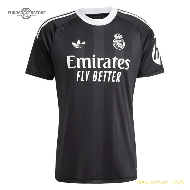 Match-Day 2025-2026 Real Madrid Third Goalkeeper Shirt (Black)