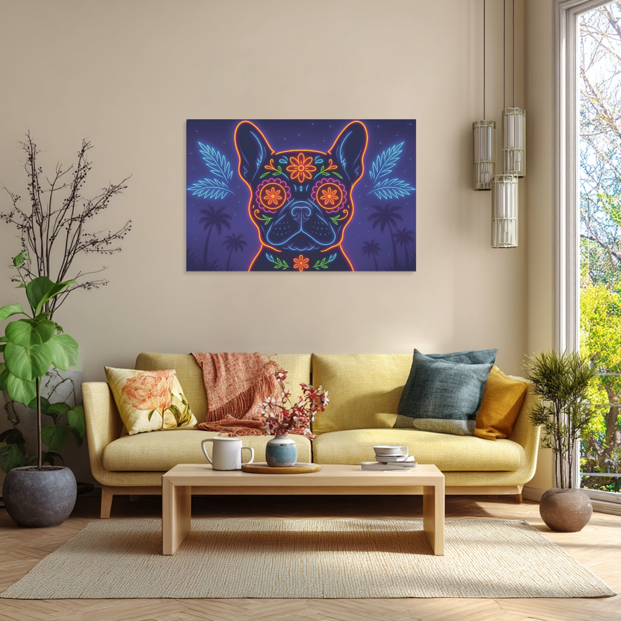 Hazel - Adorable Frenchie canvas Wall Art