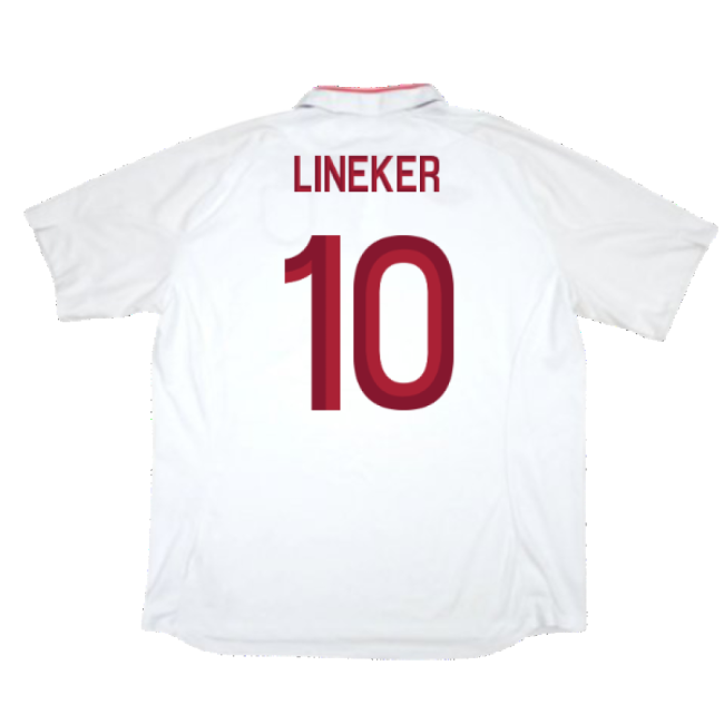 Lineker 10 England Senior Team Professional Grade Home Pro Level Shirt