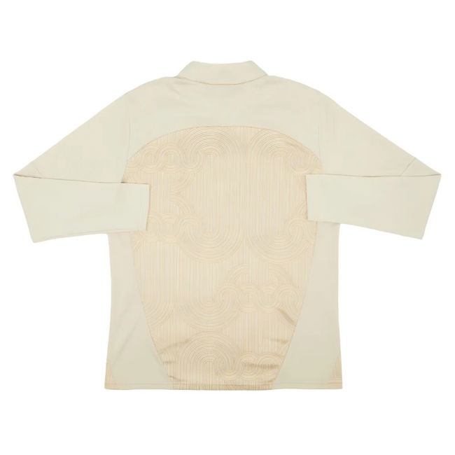 2024-2025 AC Milan Prematch 1/4 Zip Top (Putty)