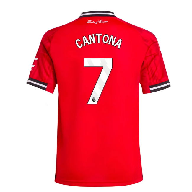 High Performance Football Man Utd Home Shirt Kids Cantona #7 Updat...