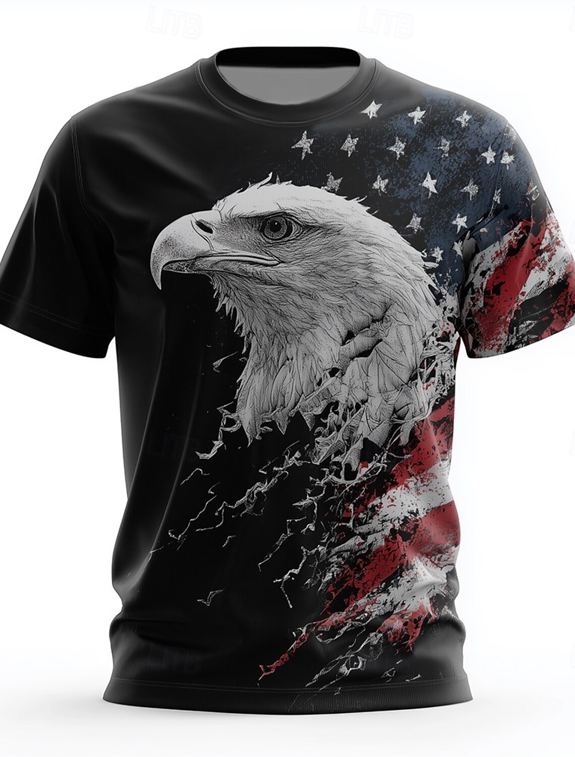 4th of July 2026 250th Memorial Day Patriotic Patriot Graphic American Flag Short Sleeve T-Shirt