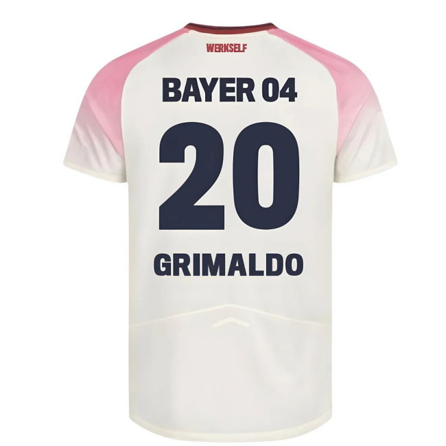 2025-2026 Bayer Leverkusen Away Shirt - Kids (Grimaldo 20)