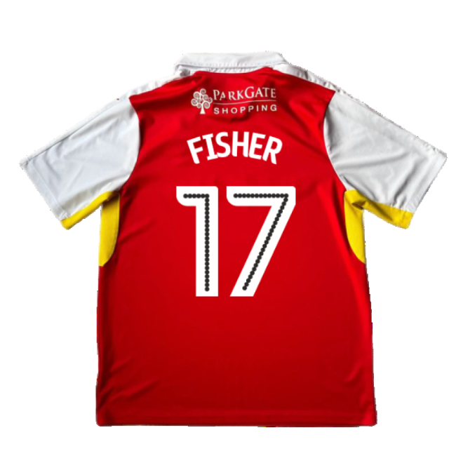 Authentic Rotherham 2016-17 Home Shirt ((good) Xl) (fisher 17)