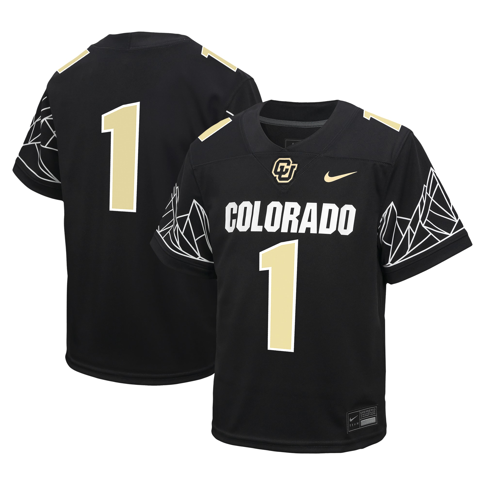 [NJP] Colorado Buffaloes Youth Untouchable Replica Jersey - Black