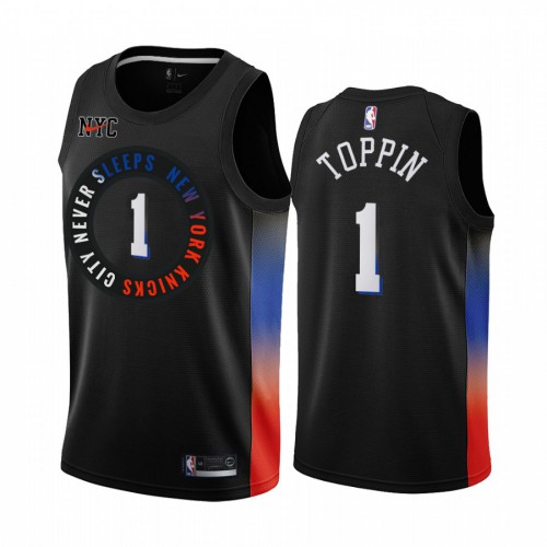 Superior NY Knicks NBA Swingman Jersey #1 Obi Toppin 2020 City -