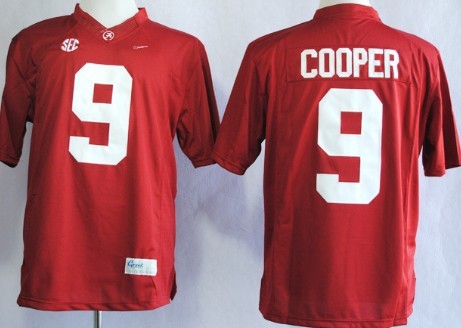 Men's Alabama Bama Red 2014 college football Amari Cooper #9 team