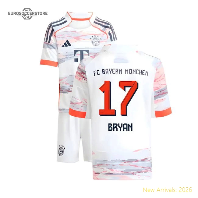 Authentic 2025-2026 Bayern Munich Away Mini Kit (Bryan 17)