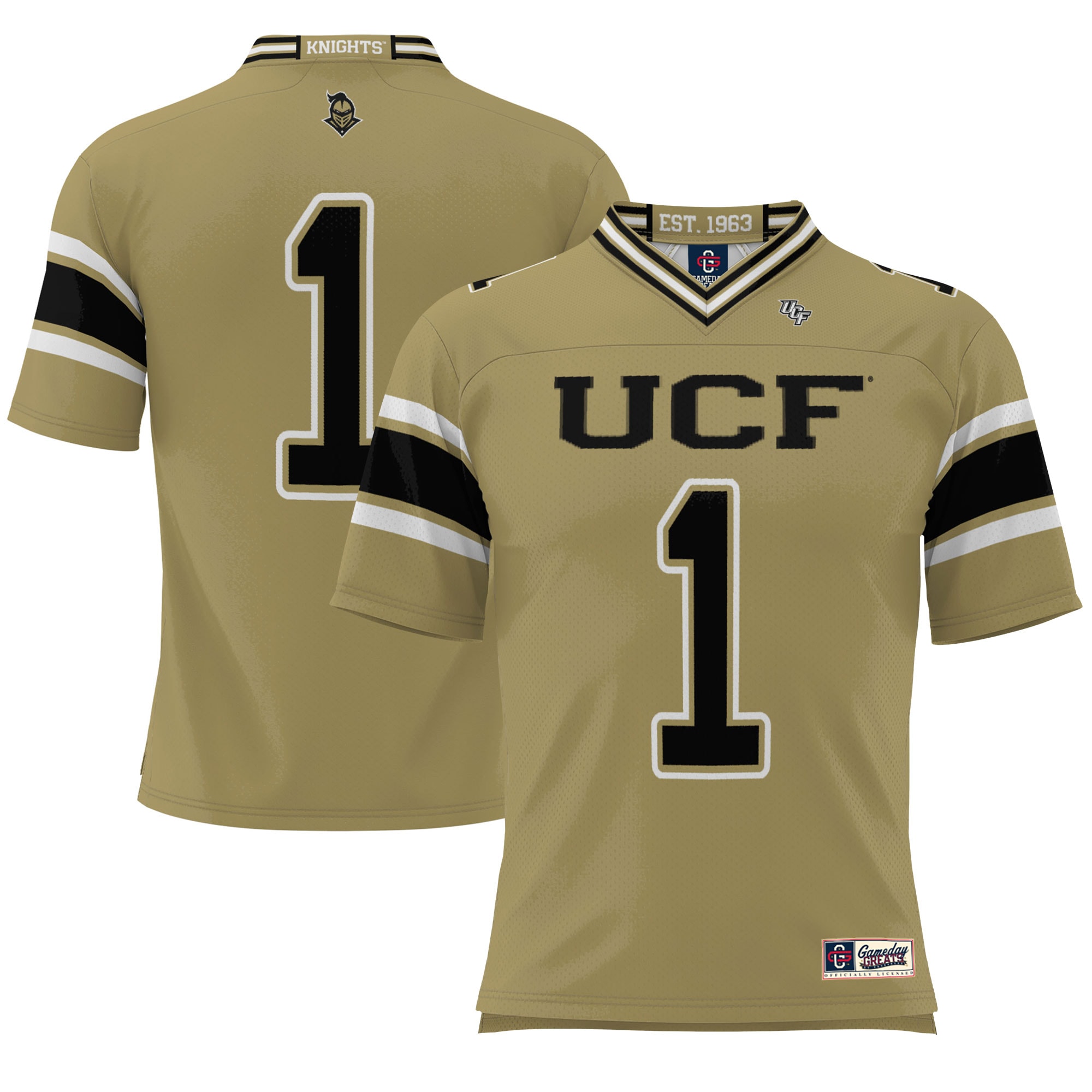 [DDG] UCF Knights GameDay Greats Endzone Football Jersey - Gold