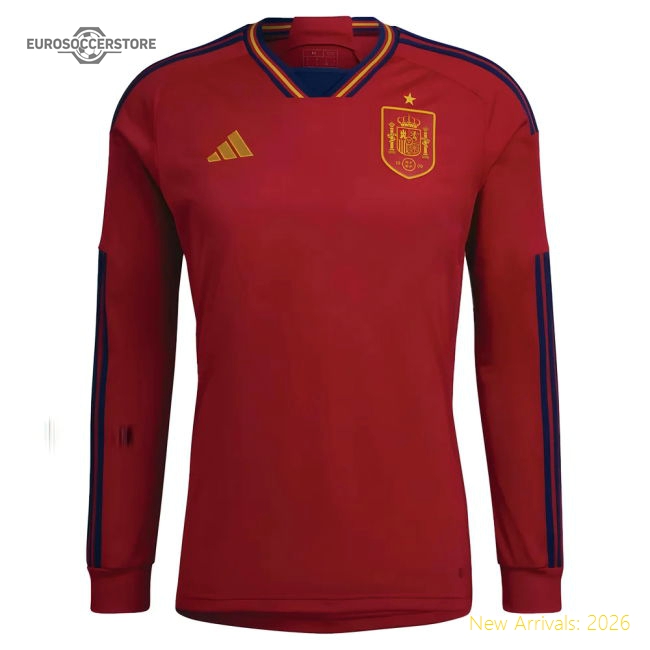 2022-2023 Spain Long Sleeve Home Shirt (BUSQUETS 5)