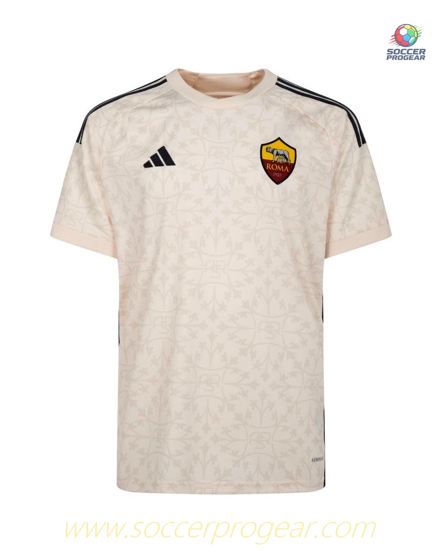 AS Roma Away Youth Soccer Uniform Football Shirt 2023 2024