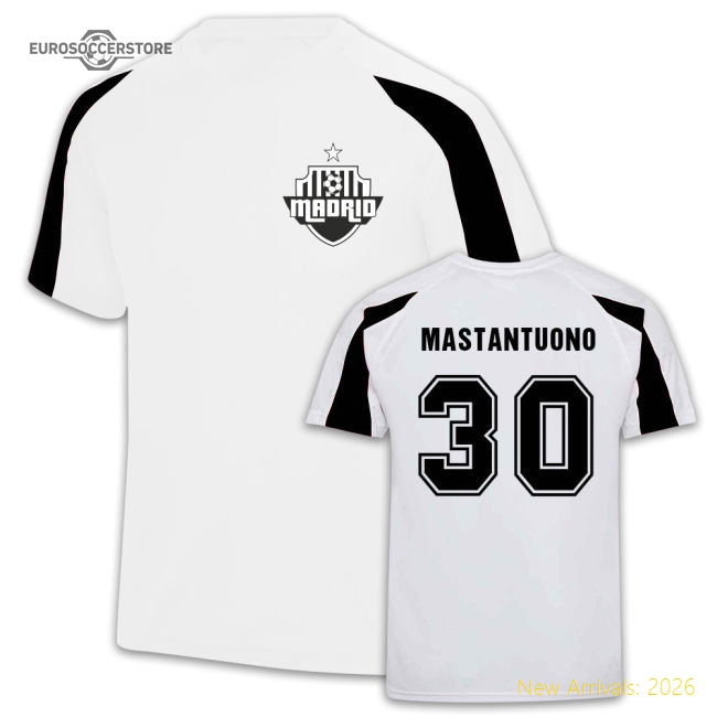 Outstanding Mastantuono Real Madrid Sport Training Jersey (white)