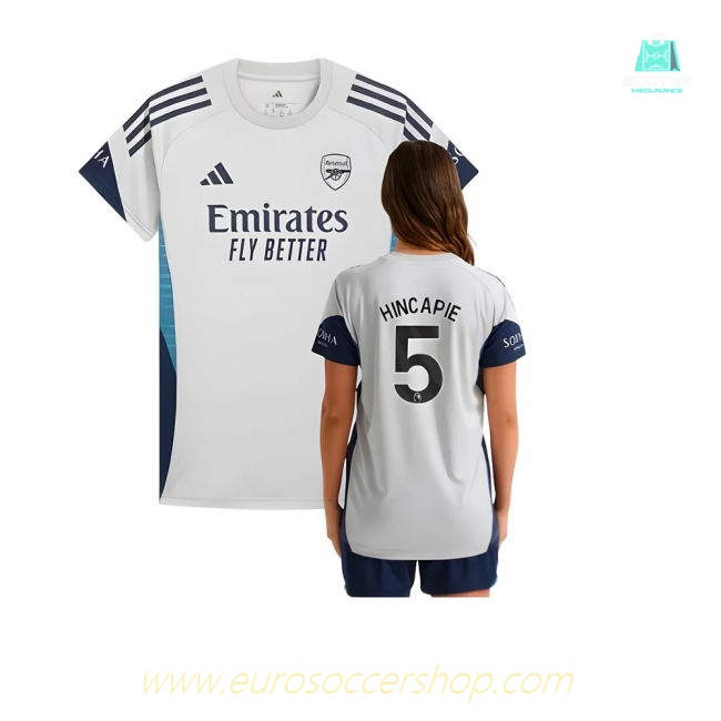 2025-2026 Arsenal Training Shirt (Grey Two) - Womens (Hincapie 5)