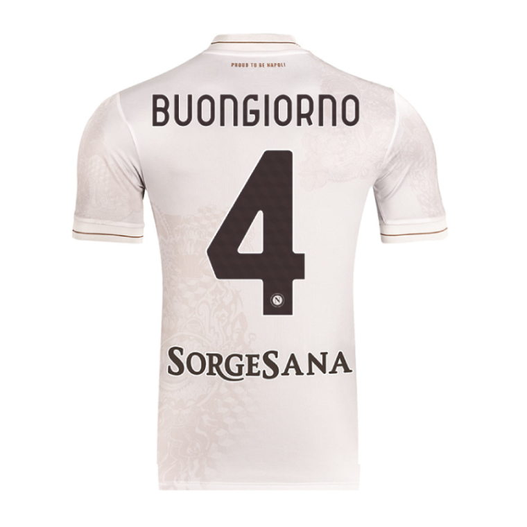 Professional Premium Quality Napoli Away BUONGIORNO 4 Shirt 202526