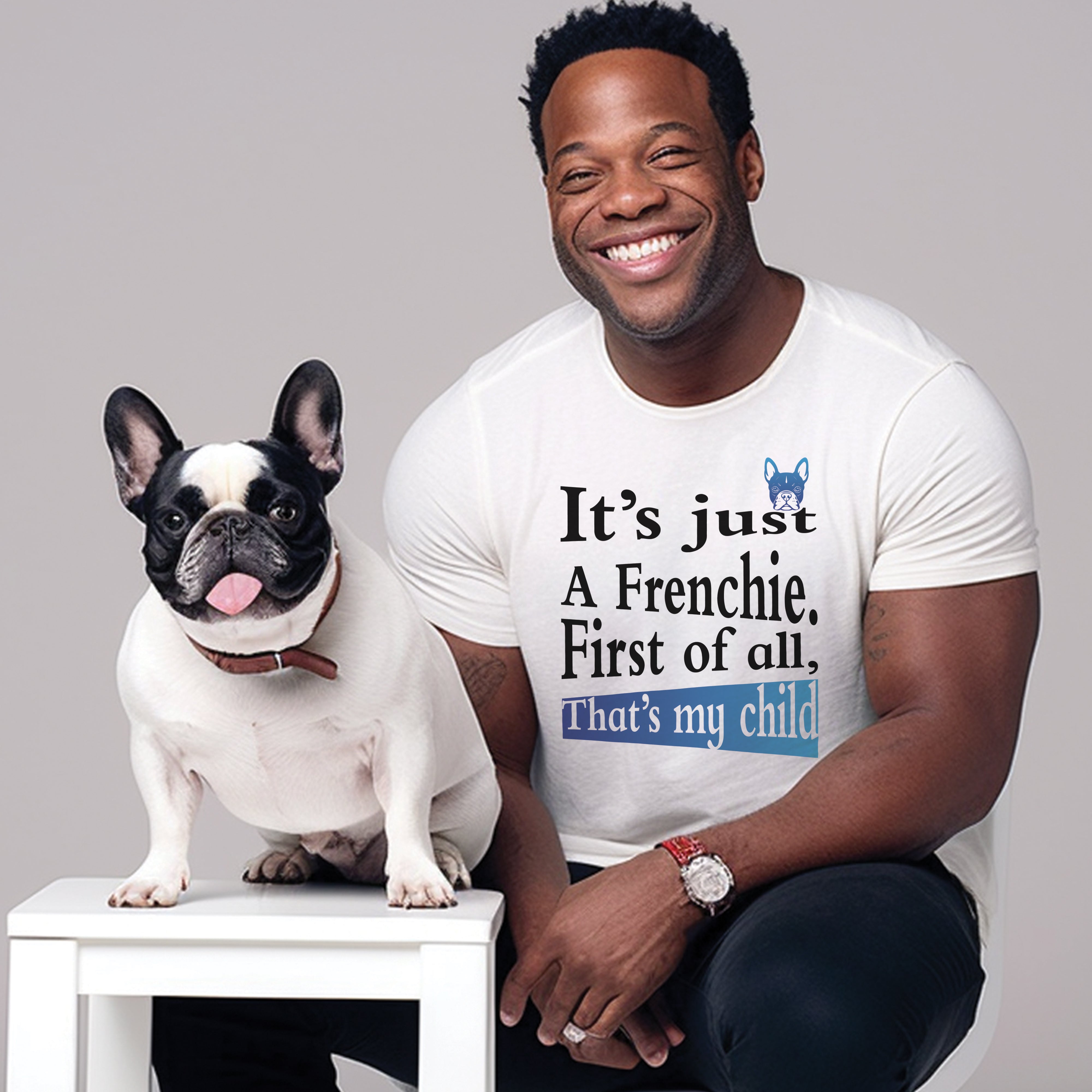 French Bulldog Playful Frenchie Art Unisex T Shirt Frenchie Pet Item