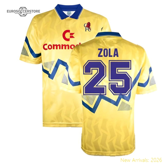 Official Chelsea 1990 Third Football Shirt (zola 25) - Premium