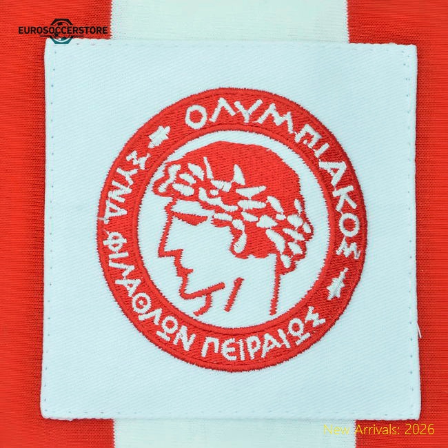 Olympiakos 1970s Kids Retro Football Shirt