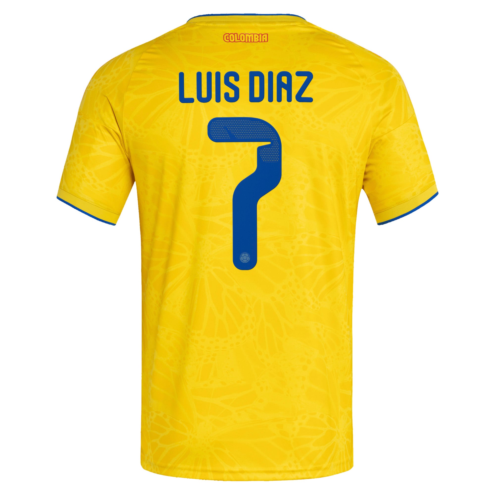 [SJH] Luis Diaz Colombia National Team 2026 Home Replica Jersey - Yellow