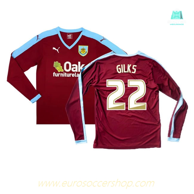 Burnley 2015-16 Long Sleeve Home Shirt ((Excellent) S) (Gilks 22)