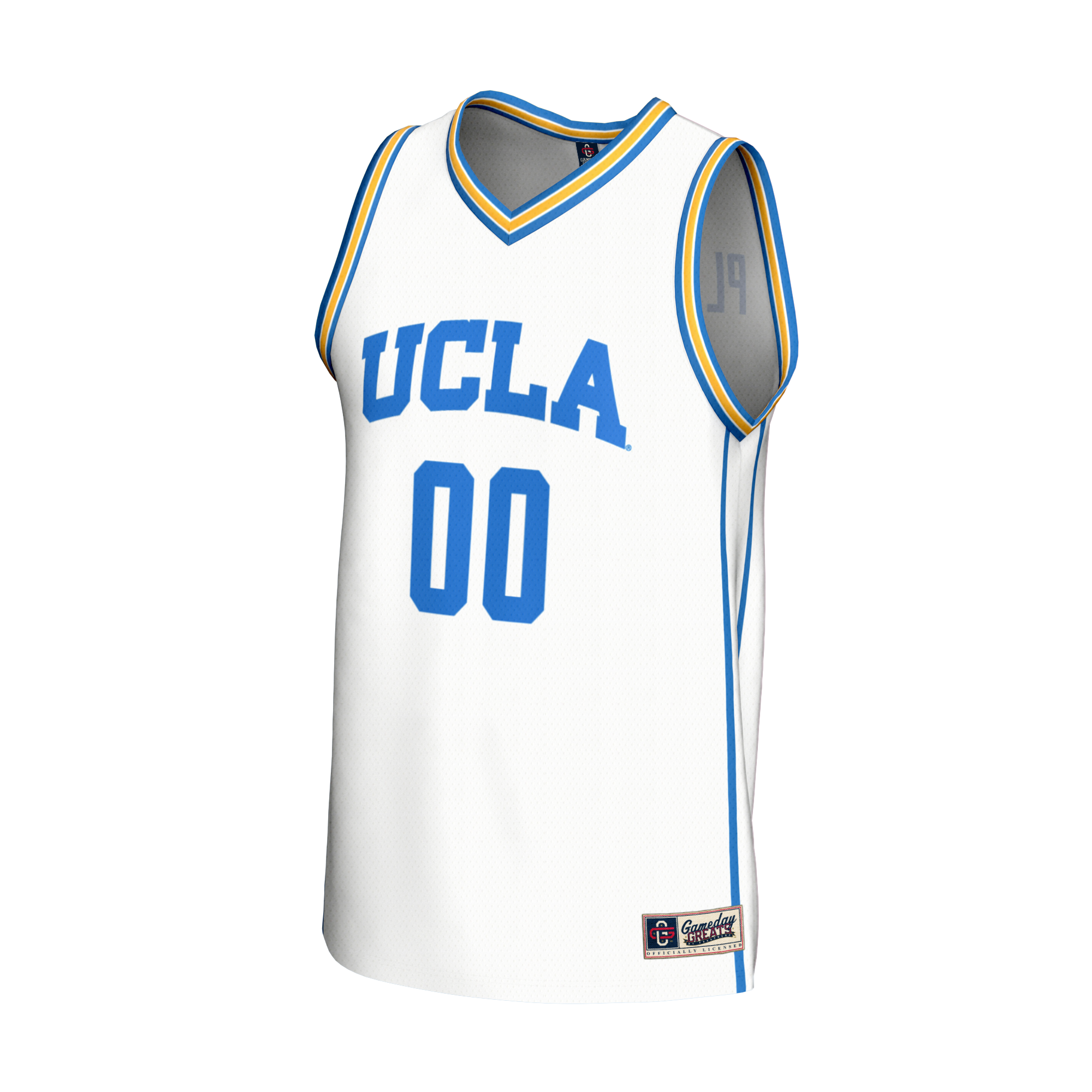[DDG] UCLA Bruins GameDay Greats Youth NIL Pick-A-Player Lightweight Basketball Fashion Jersey - White