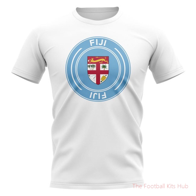 Fiji Football Badge T-Shirt (White)