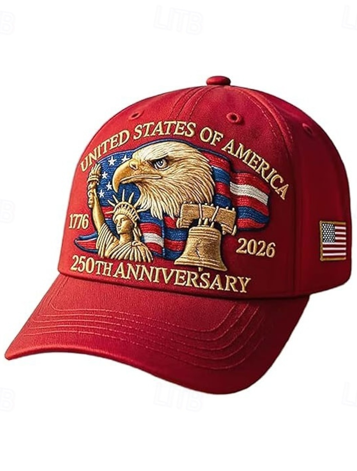 4th of July 2026 250th Memorial Day Men's 3D Print US Flag Crew Neck Short Sleeve T-Shirt Daily Street