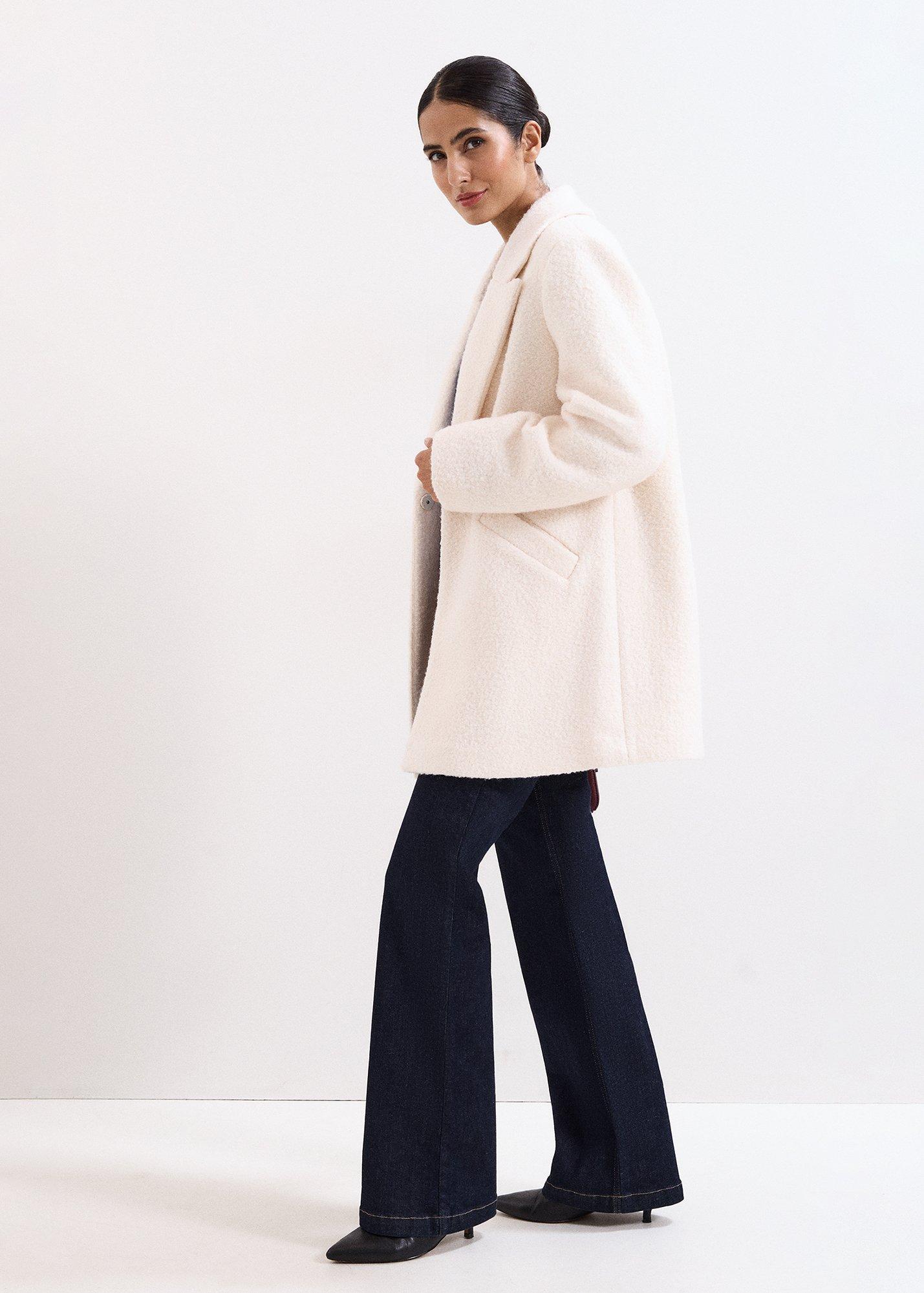 Malin Cream Wool Coat