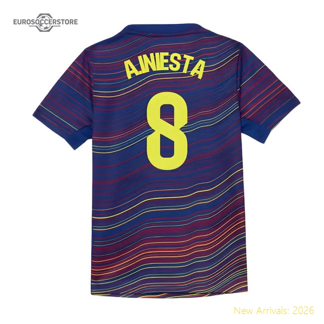 Football Team A.iniesta Child-friendly Kids Jersey Dri-fit Lightweight