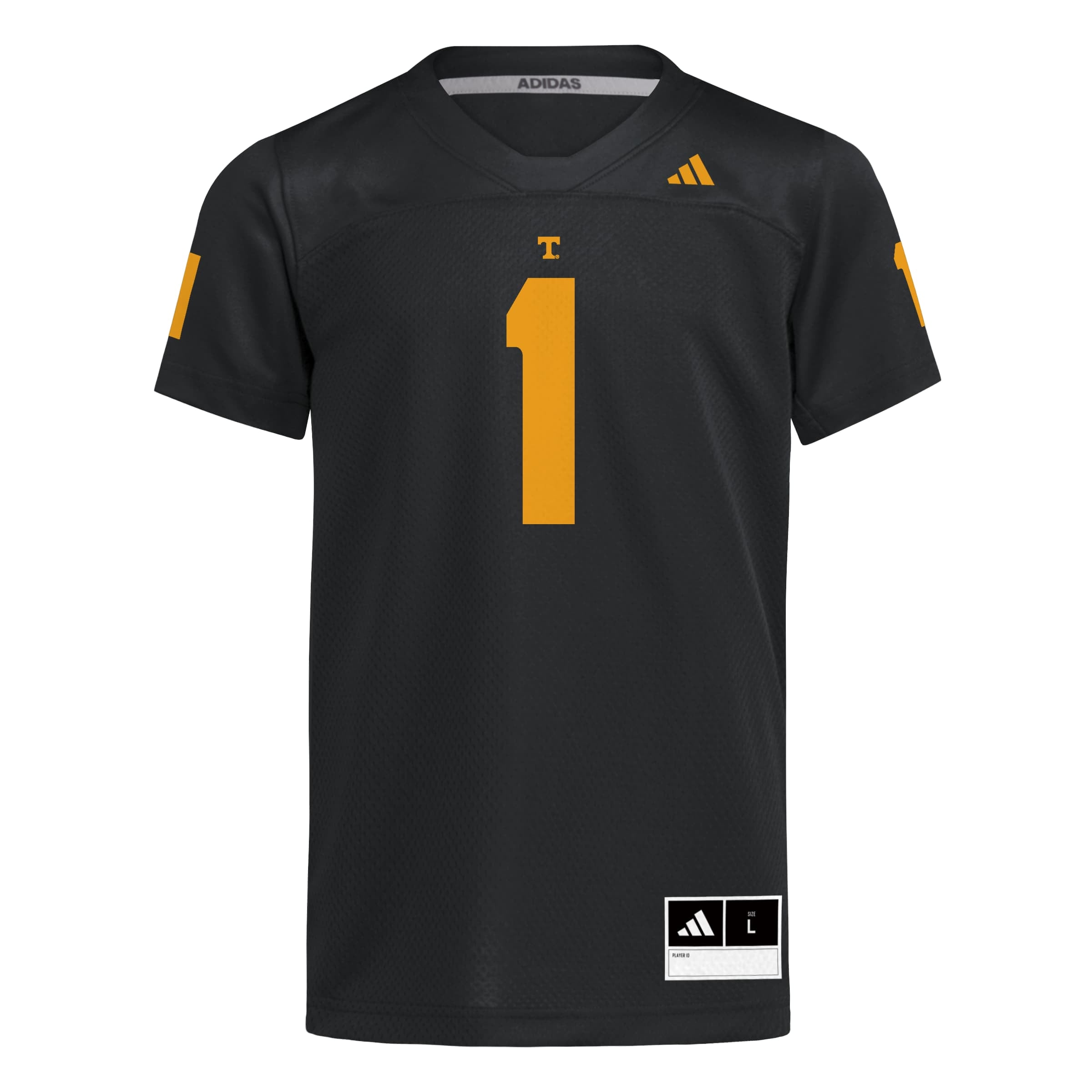 Youth #1 Black Tennessee Volunteers Football Jersey