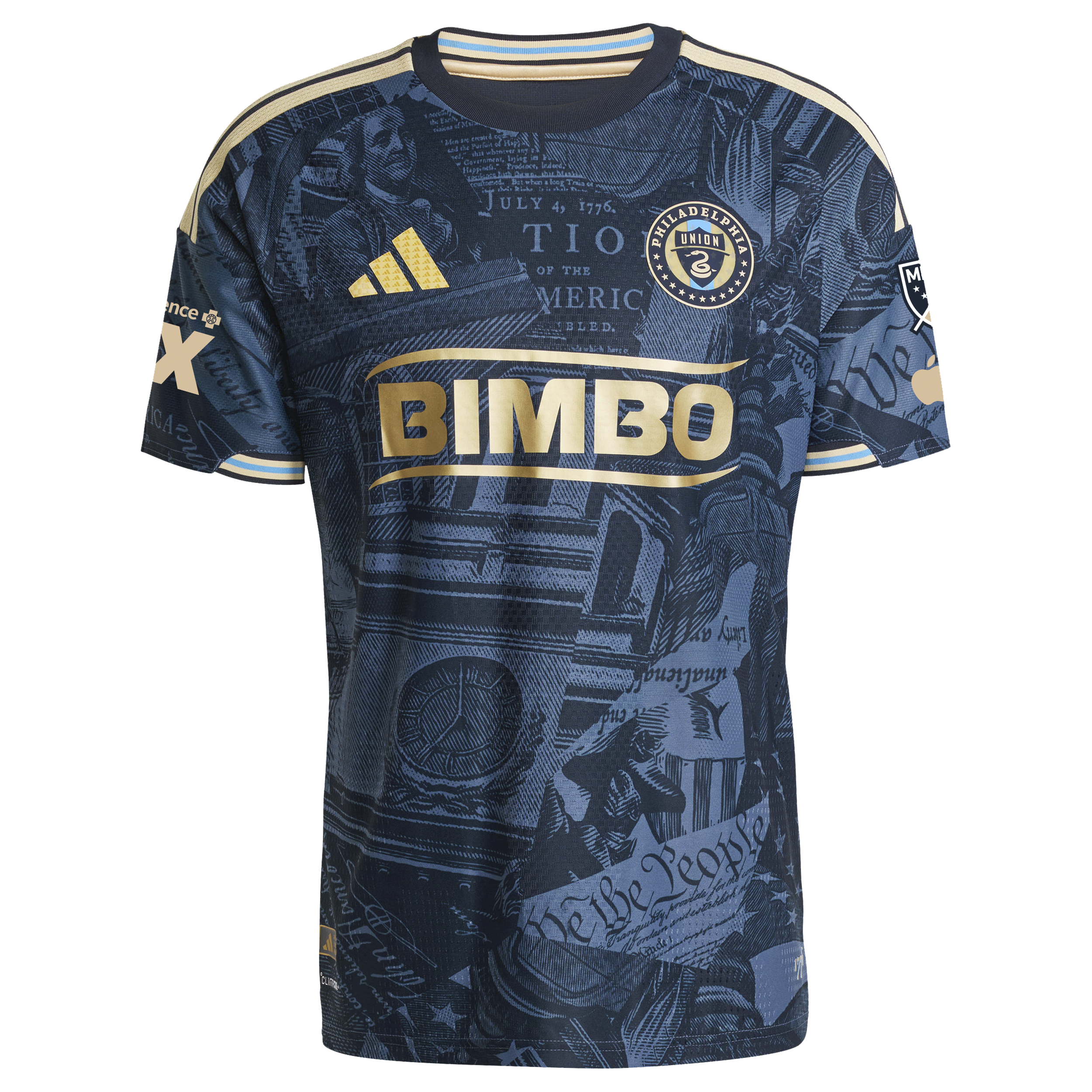 [JED] Philadelphia Union 2026 1776 Kit On-Field Authentic Patch Custom Jersey - Navy