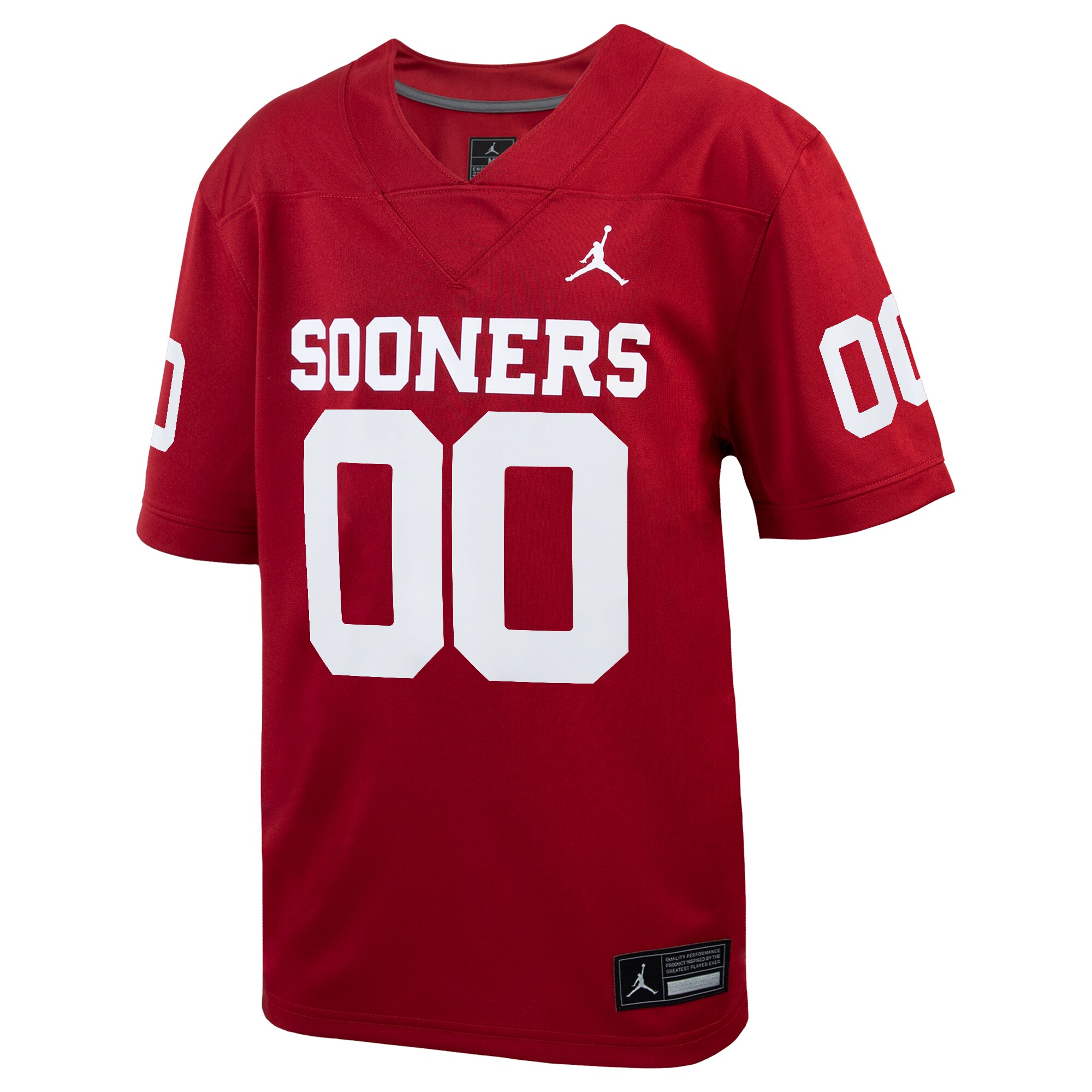 [DDG] Oklahoma Sooners Youth Custom Football Game Jersey - Crimson