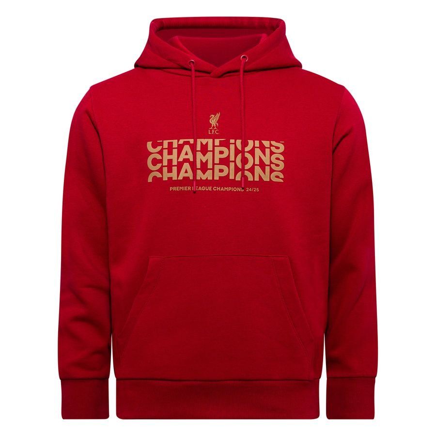 Liverpool Hoodie Champions - Red/Gold