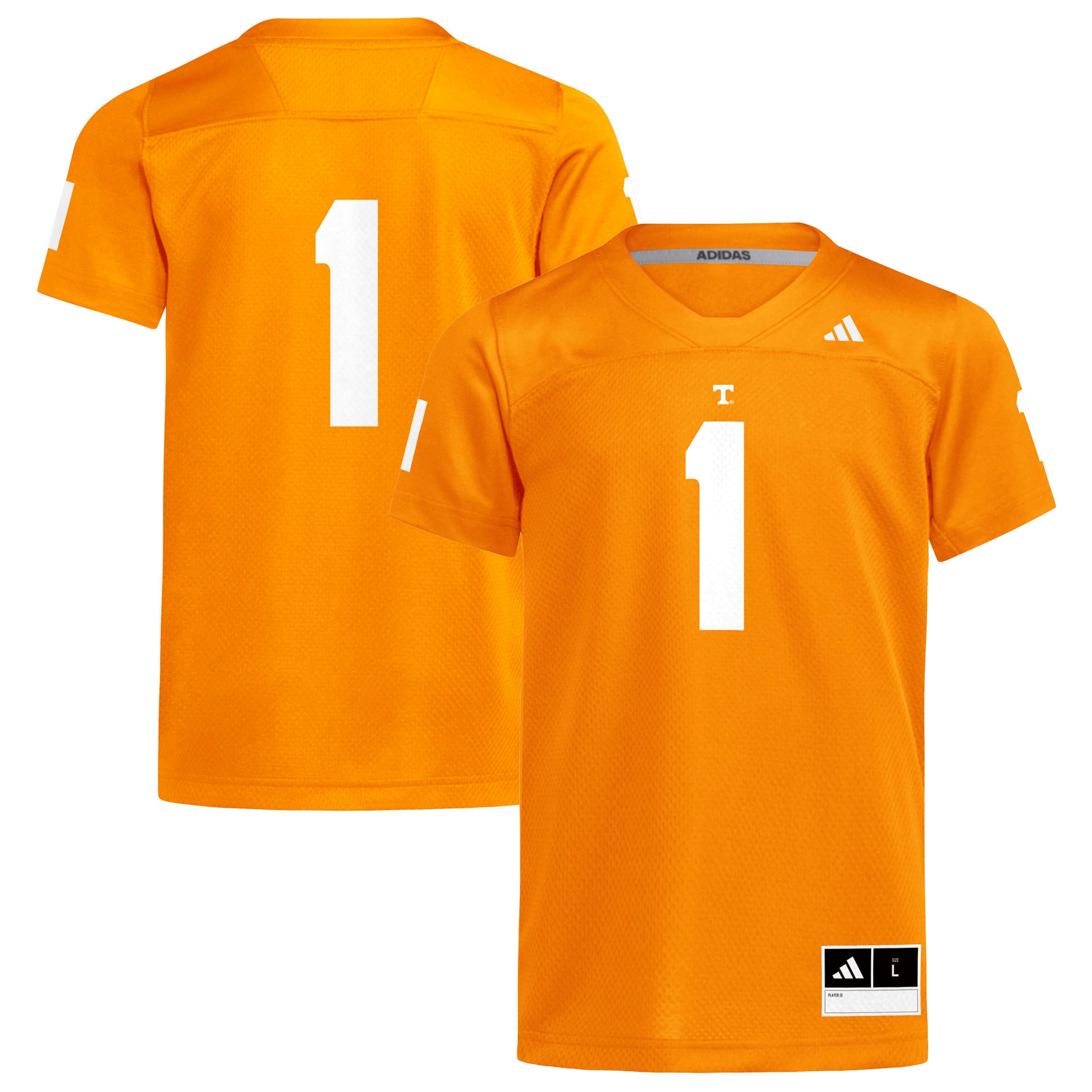 Youth #1 Tennessee Orange Tennessee Volunteers Football Jersey
