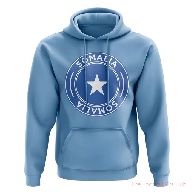 Men Somalia Football Badge Hoodie (Sky)