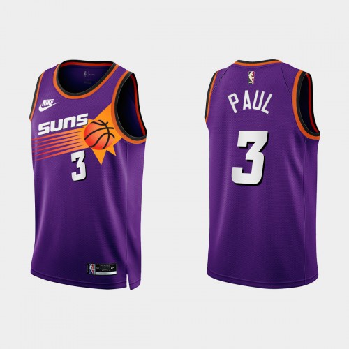 Purple PHX Chris Paul #3 Nike High-Quality Jersey Premium Quality