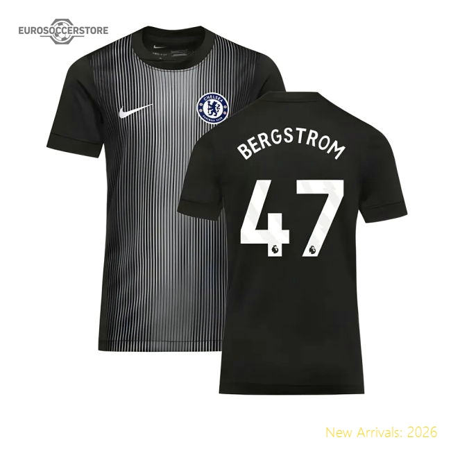 Premium 2025-2026 Chelsea Home Goalkeeper Shirt (black) - Kids