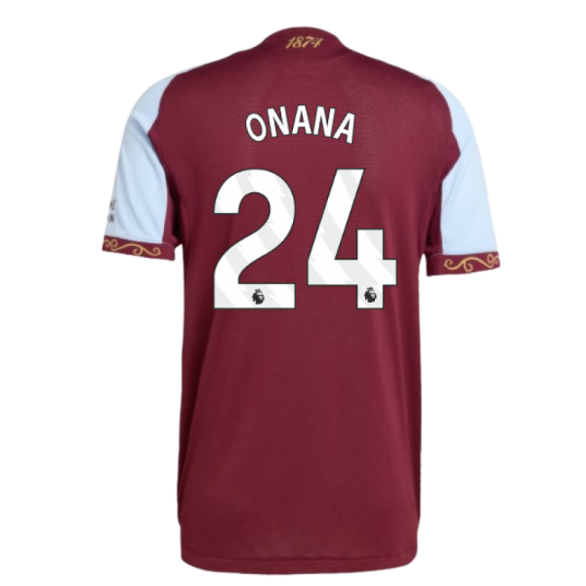 Elite Aston Villa Home Onana Jersey 2025-2026 Durable Lightweight