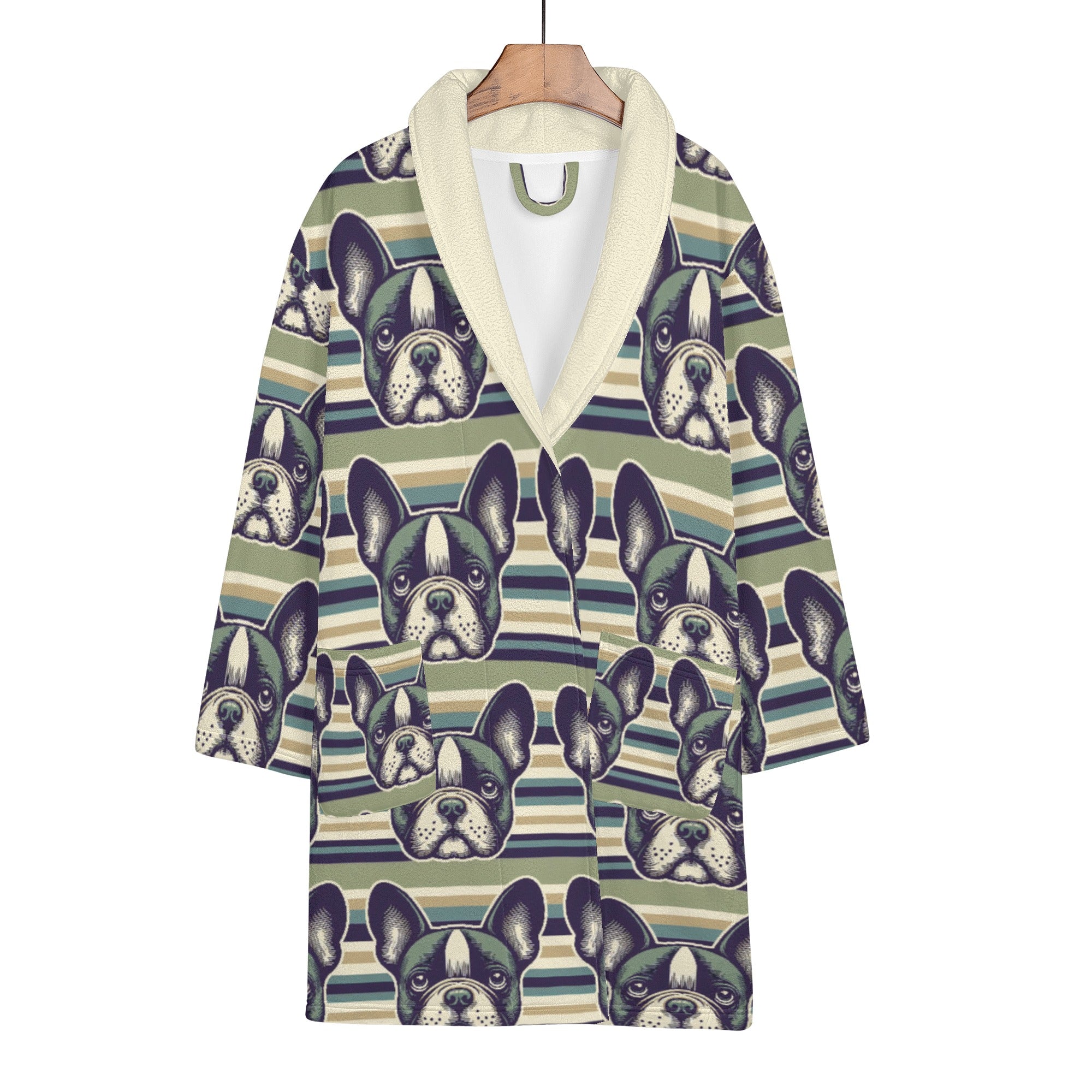 French Bulldog Lover Bailey Women Bathrobe Stylish Daily Item