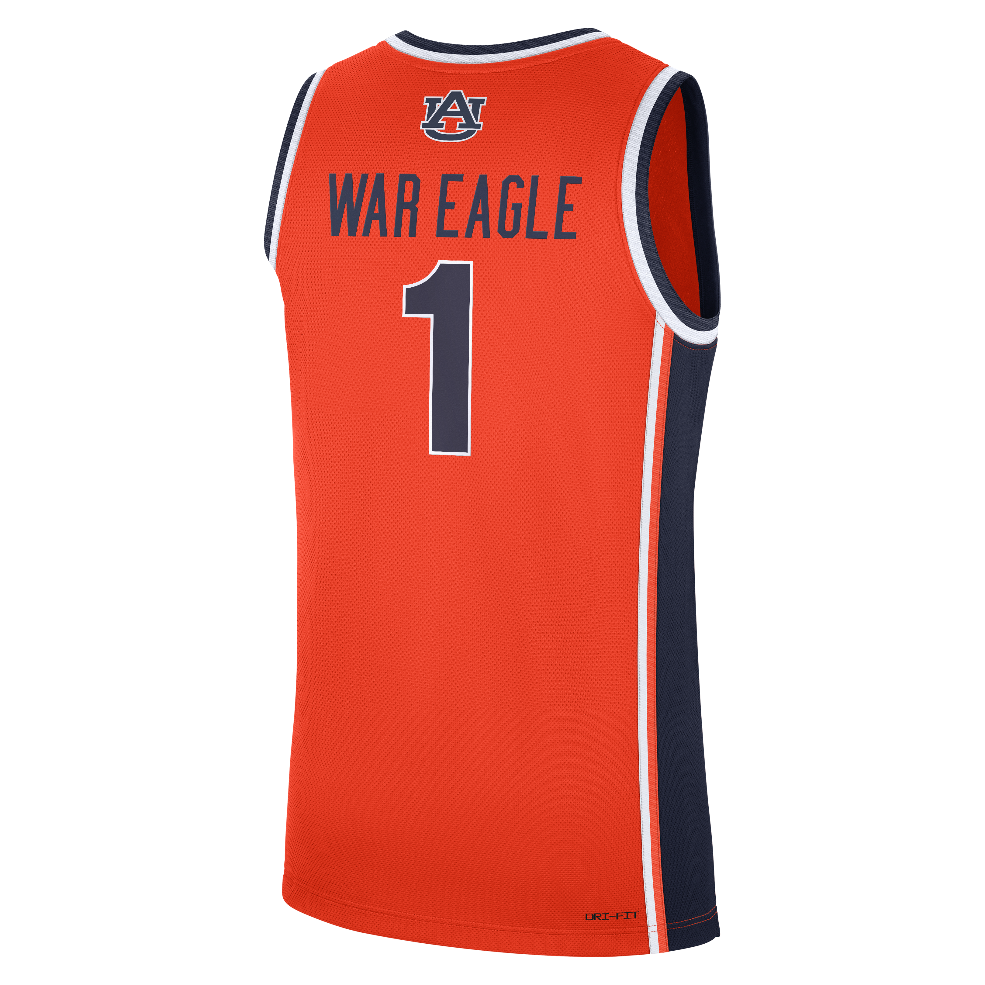 Auburn Tigers Nike #1 Alternate War Eagle Replica Basketball Jersey - Orange