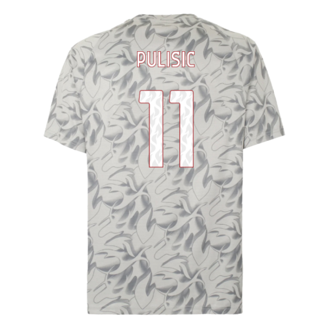 Performance 2025-2026 Ac Milan Warm Up Jersey (Smokey Gray) (Pulisic