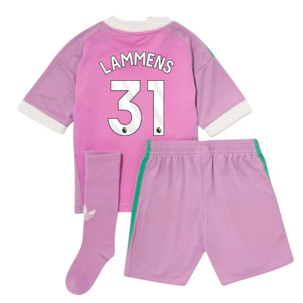 [DDJ] 2026 2027 Man Utd Mini Kit Away Goalkeeper Kit (Purple) (Lammens 31)