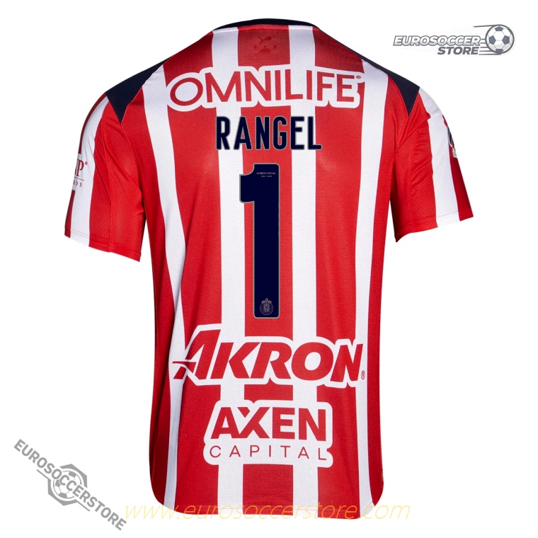Chivas 25-26 Season Home Jersey with RANGEL 1 Printing