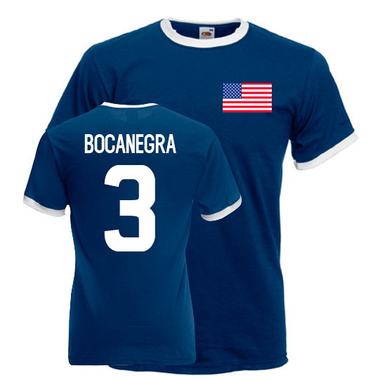 Climate-Control World-Class Carlos Bocanegra Usa Ringer Tee (Navy)