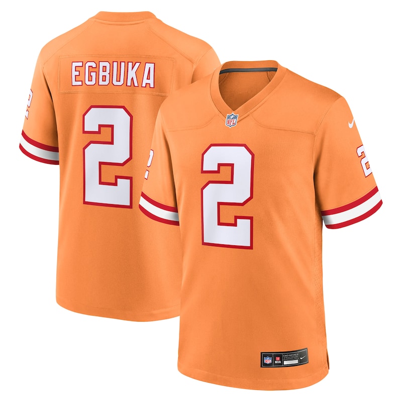 None Emeka Egbuka TB Buccaneers Championship Authentic Jersey