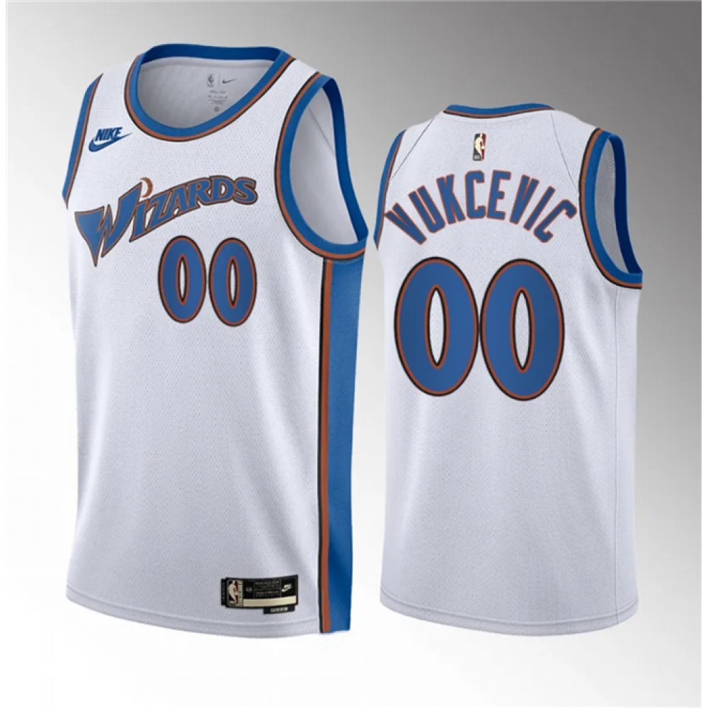Fan Favorite High-Quality Men's WAS #00 Tristan White Basketball Jersey