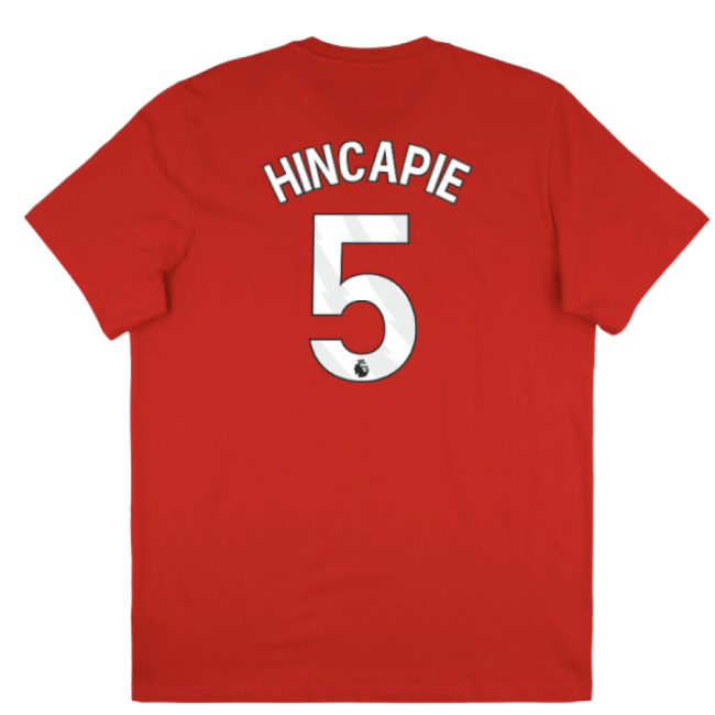 replica 2025-2026 Arsenal Season Graphic Tee (Scarlet) (Hincapie 5)