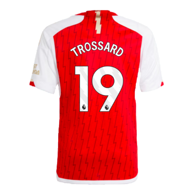 Dedicated Arsenal Arsenal Home Shirt Kids Trossard #19 Ultra Comfo...