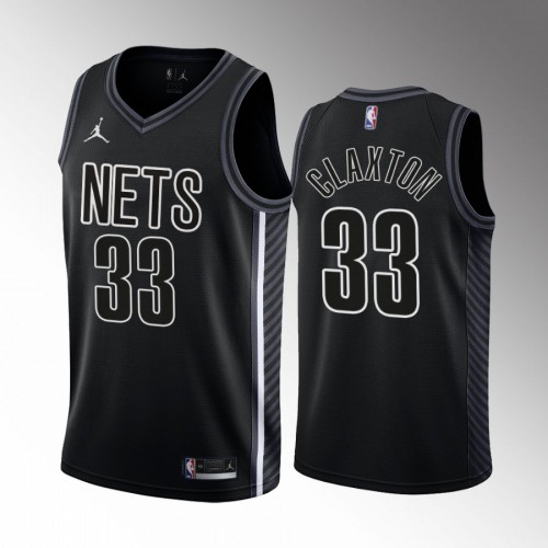 Nike Nets Black Brooklyn Nets #33 Jersey - Game Day Wear