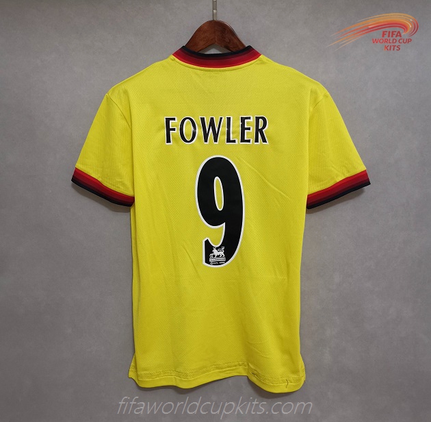 Liverpool 97-99 Away Yellow Football Kit