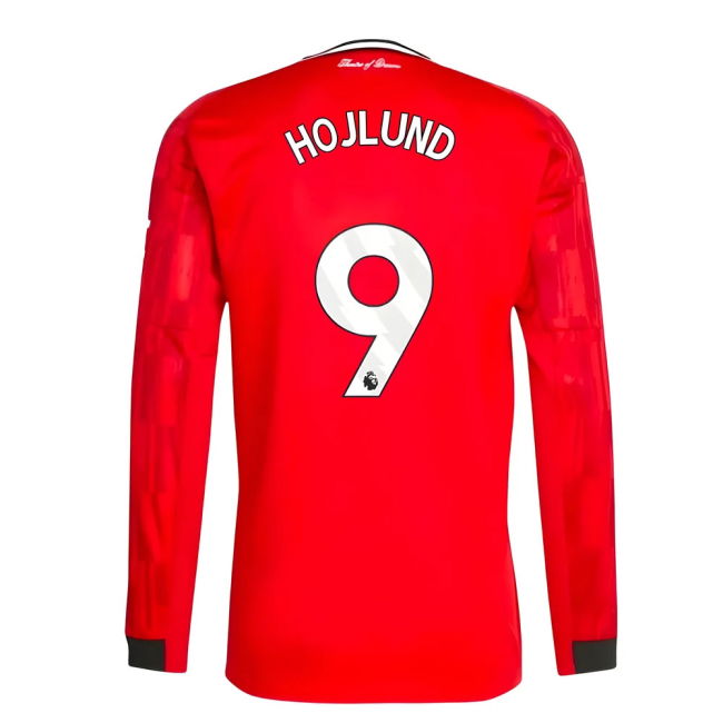Official Licensed Football Man Utd Long Sleeve Home Shirt Hojlund ...